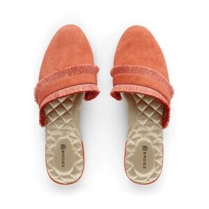 Birdies Coral Fringe Suede Loafers